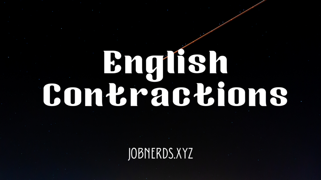 English Contractions