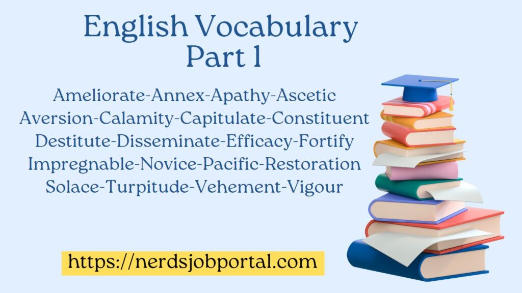 English Vocabulary Part 1