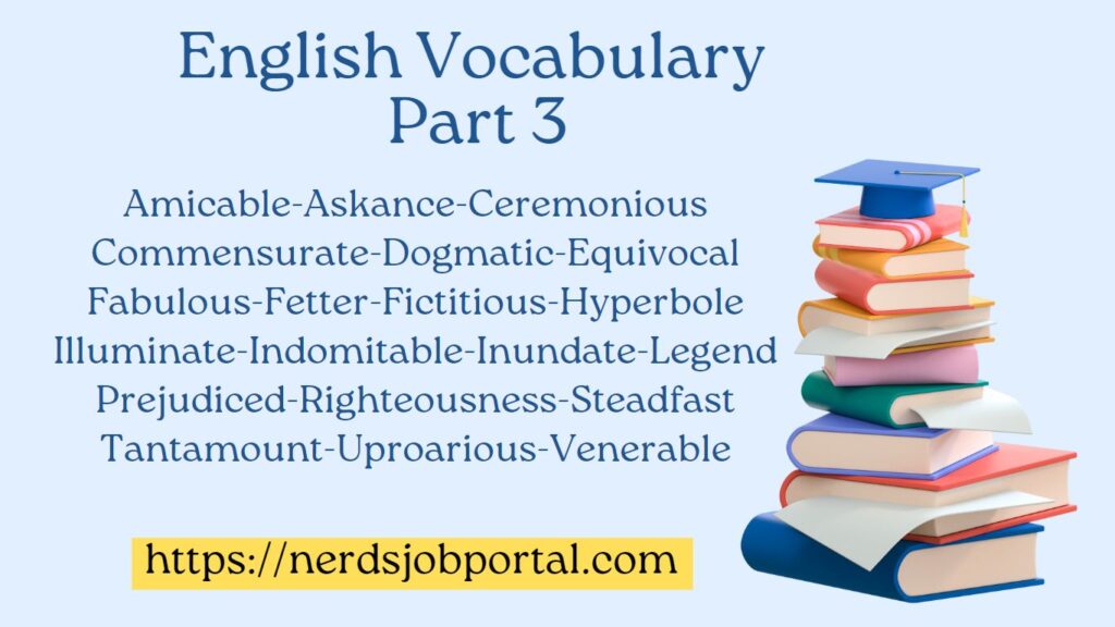 English Vocabulary Part 3