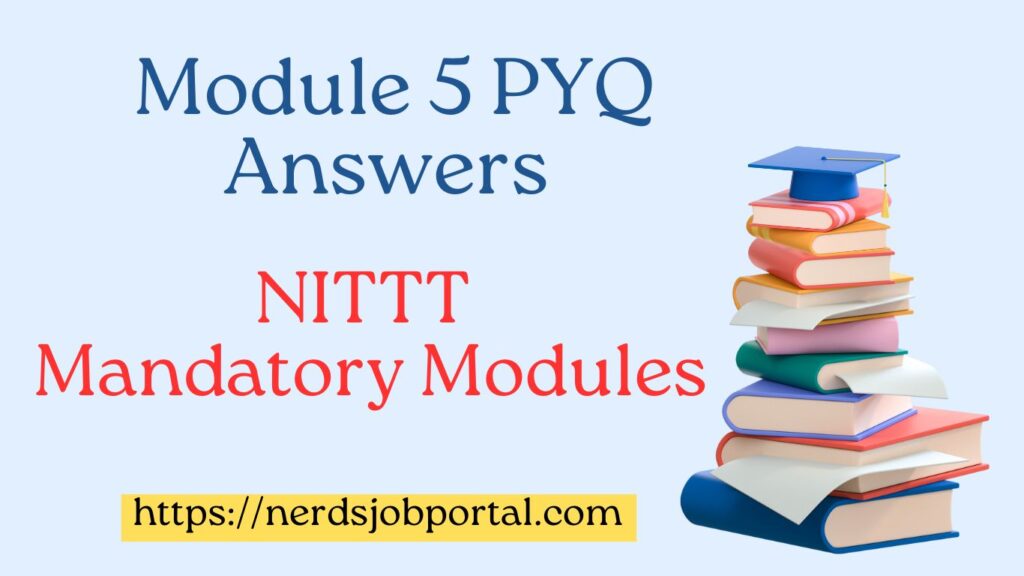 Module 5 Previous Year Questions